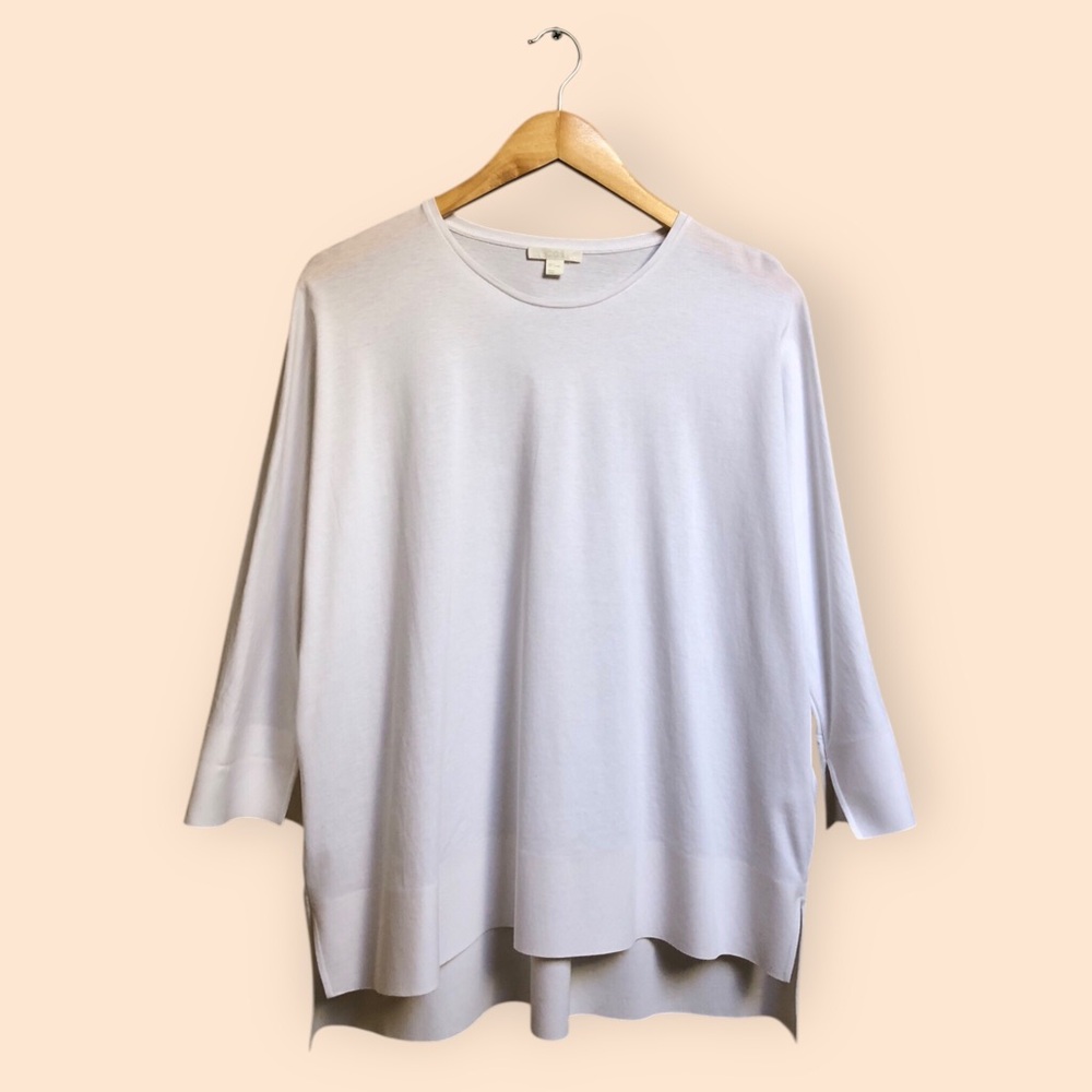 COS Oversized White Cotton Tunic Shirt Minimalist Simple Refined Women’s Small